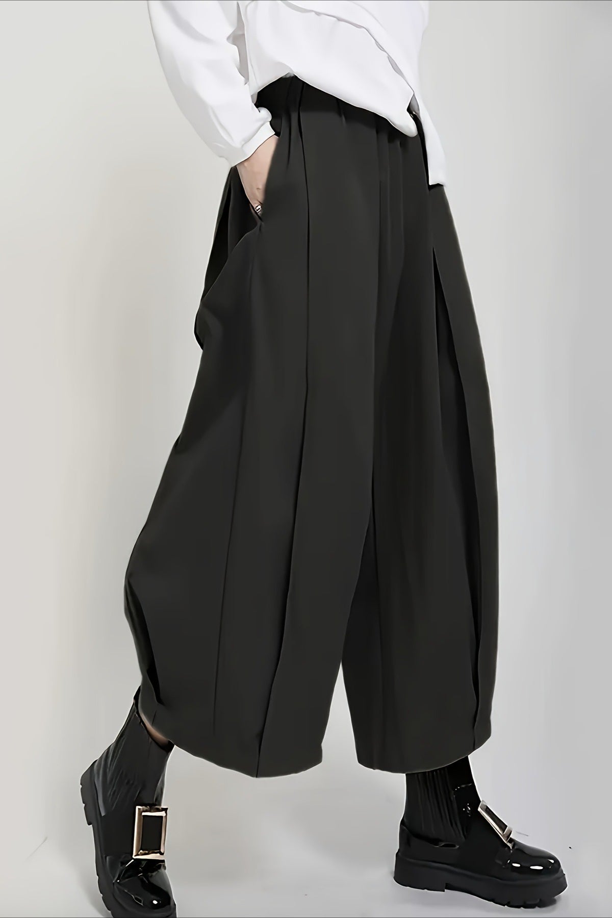High Waist Balloon Wide Leg Pants