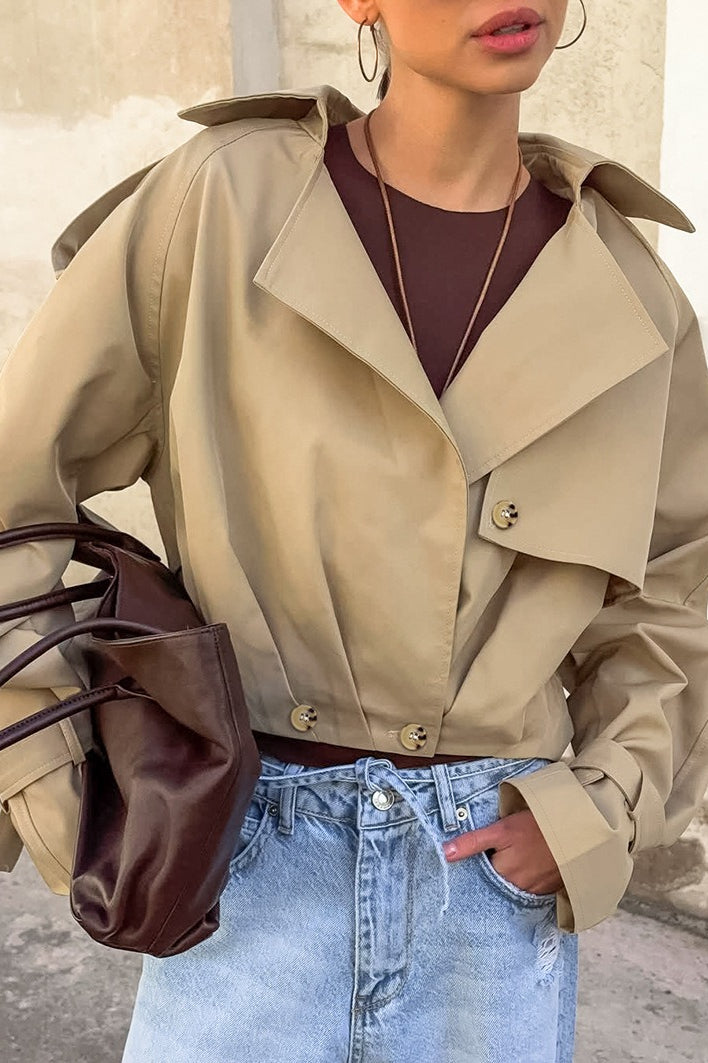 Double Breasted Oversized Utility Coat