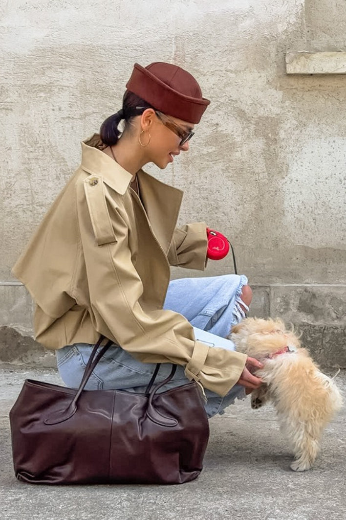 Double Breasted Oversized Utility Coat