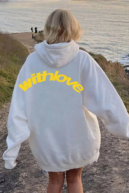 Pocket Print Pullover Hoodie
