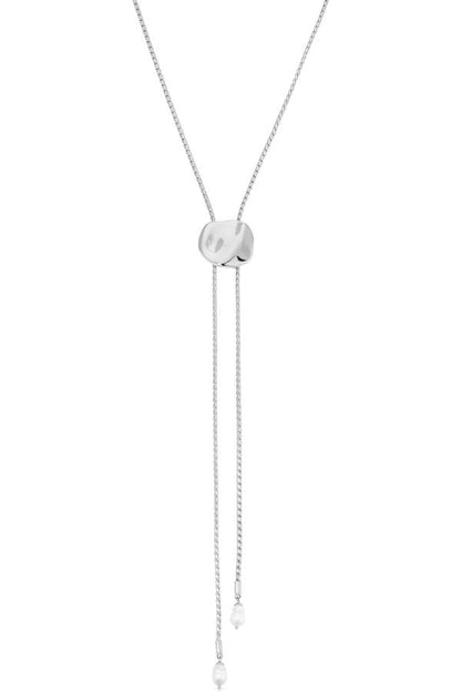 Liquit Luxe Faux Pearl Bolo Necklace