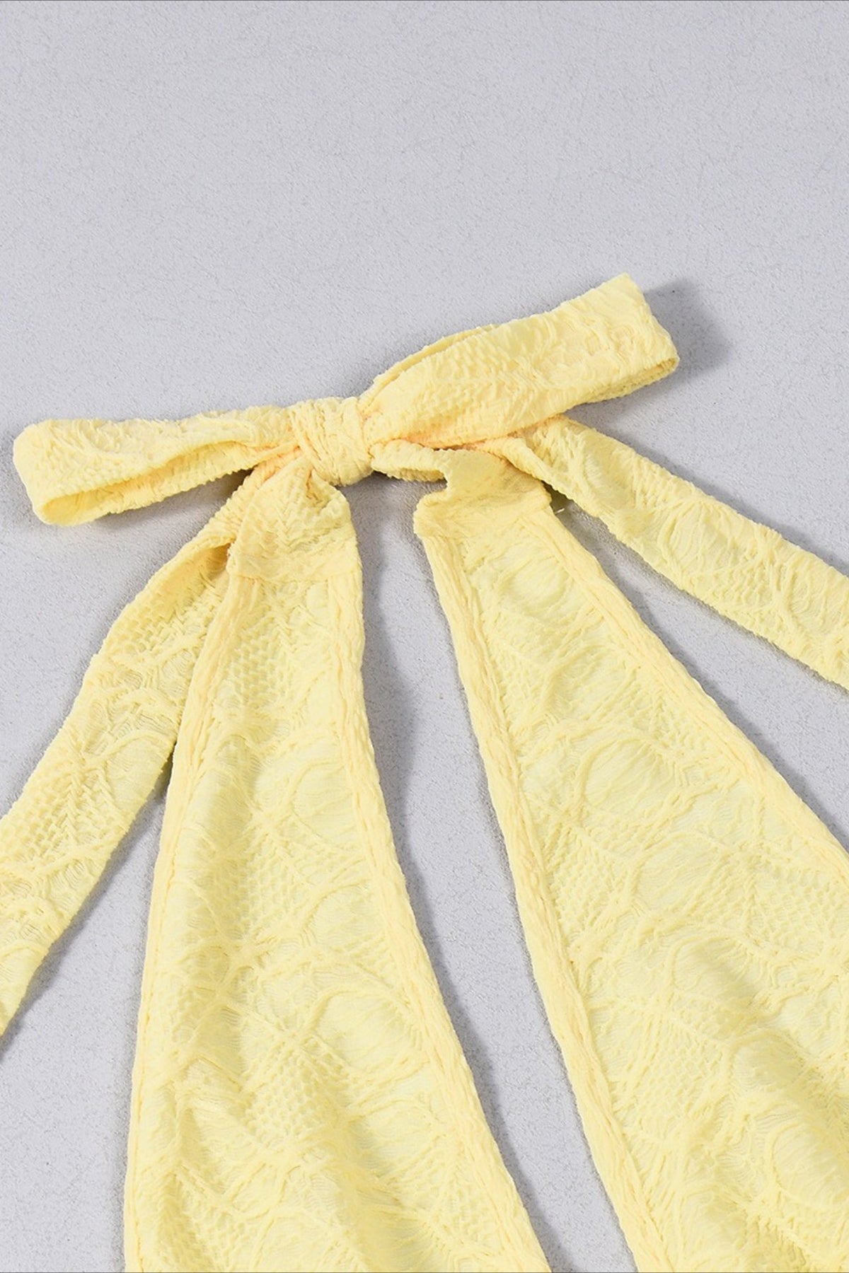 Sexy Yellow Beach Halter Mini Skirt Set