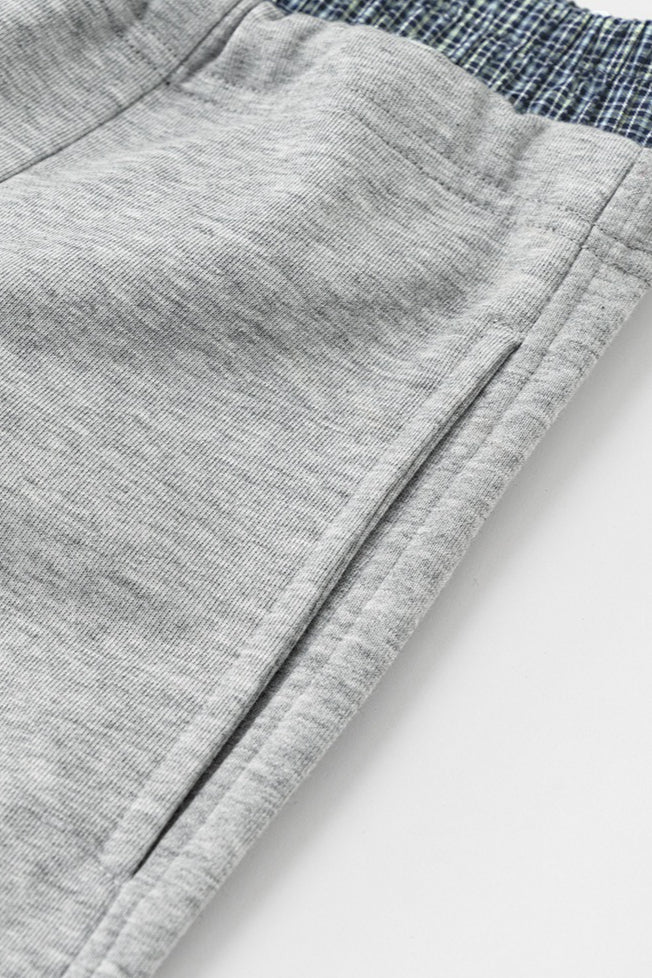 Patchwork Double Waist Wide Leg Athletic Pants