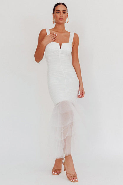 Panel Detail Bodycon Slip Dress