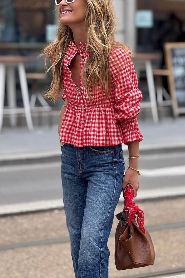 Honeycomb Blouse Nora