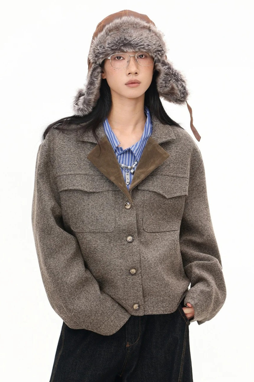 Elegant Cropped Short Jacket