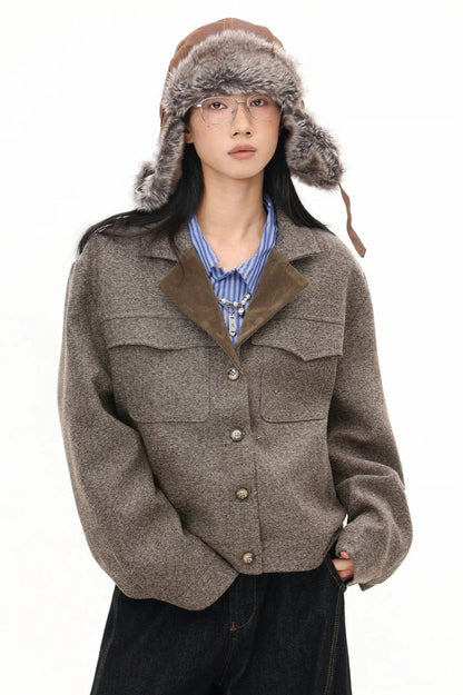 Elegant Cropped Short Jacket
