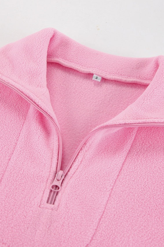 Sherpa Fleece Oversized Casual Sweatshirt