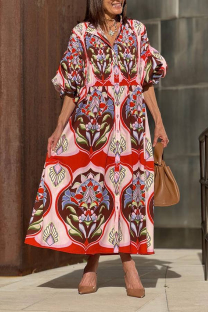 Dress Phoebe Print Red