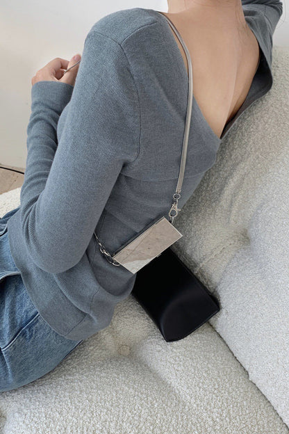 Elegant Turtleneck Bodycon Knit Top
