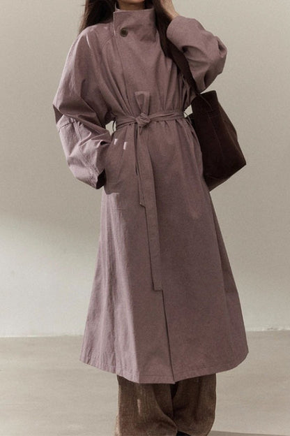 Sophisticated Minimalist Style Long Overcoat