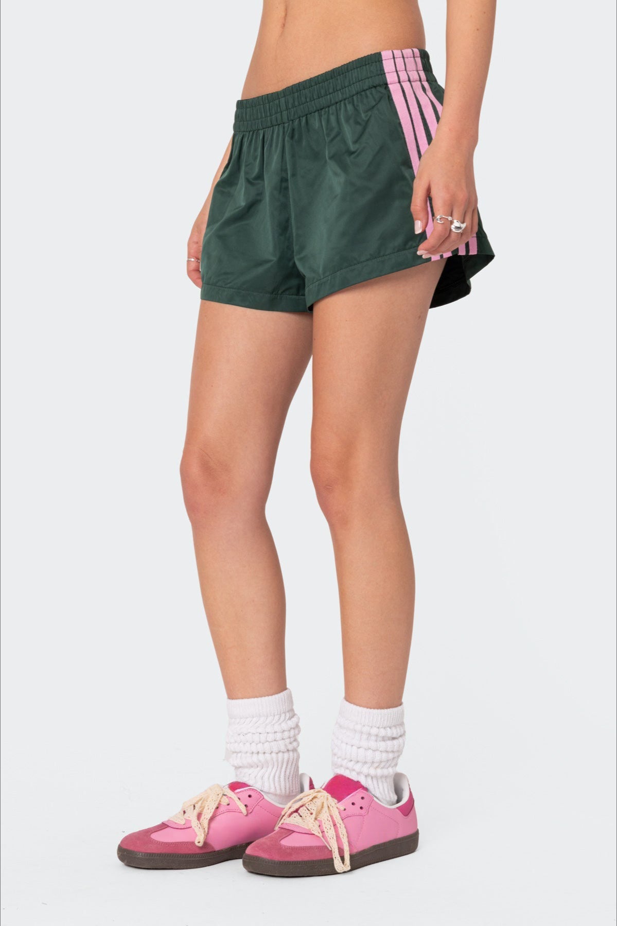 Elastic Waist Loose Fit Casual Athletic Shorts