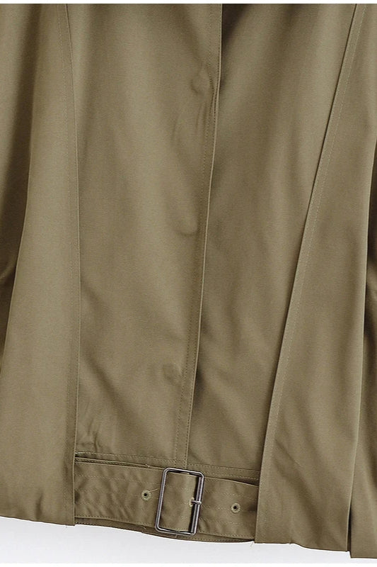 Buckle Belted Bomber Jacket