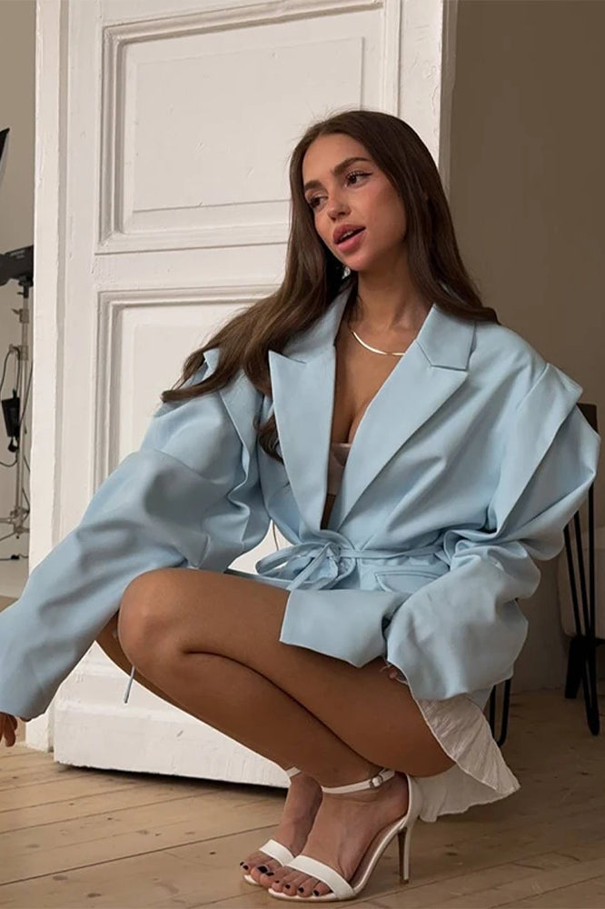 Elegant Turn-down Collar Blazer