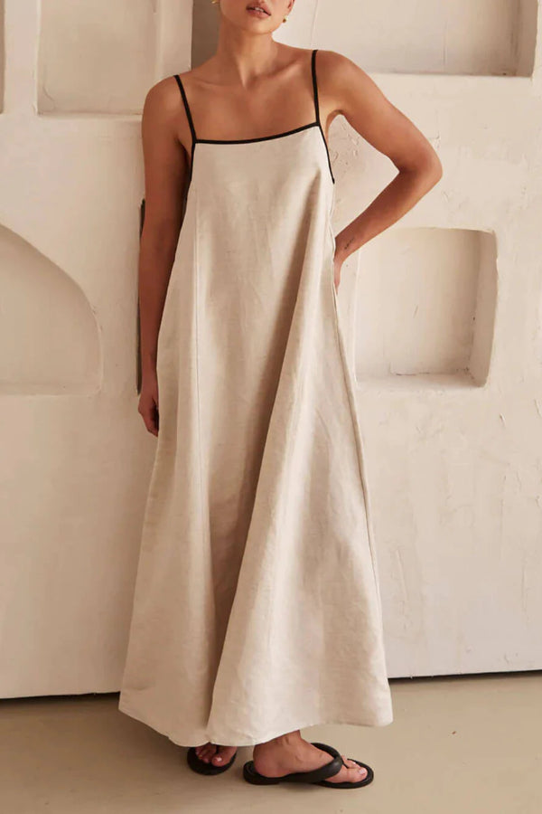 Classic Holiday Style Contrasting Suspender Dress