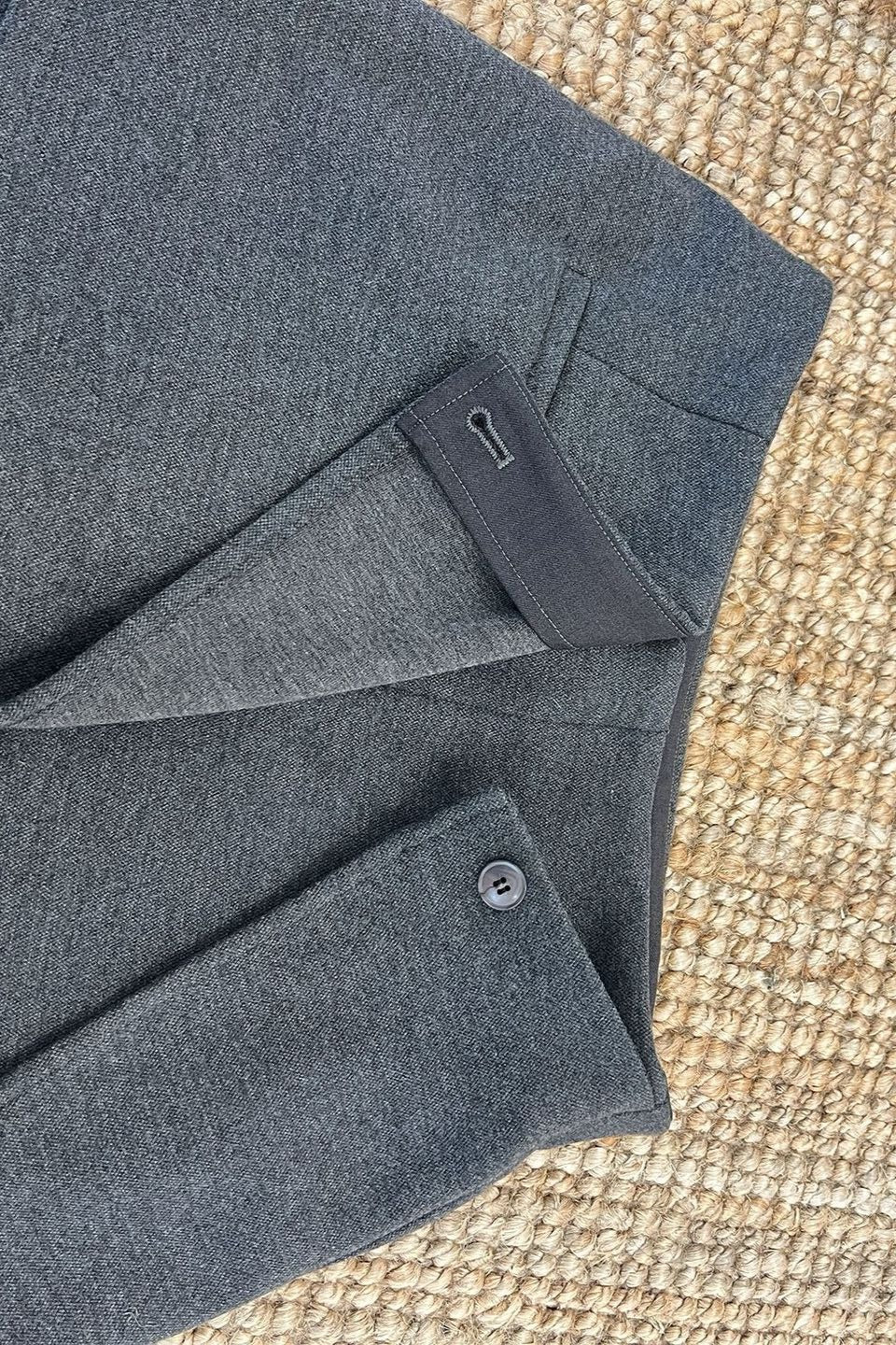 Layered Look Fleece Lined Ruffle Casual Pants