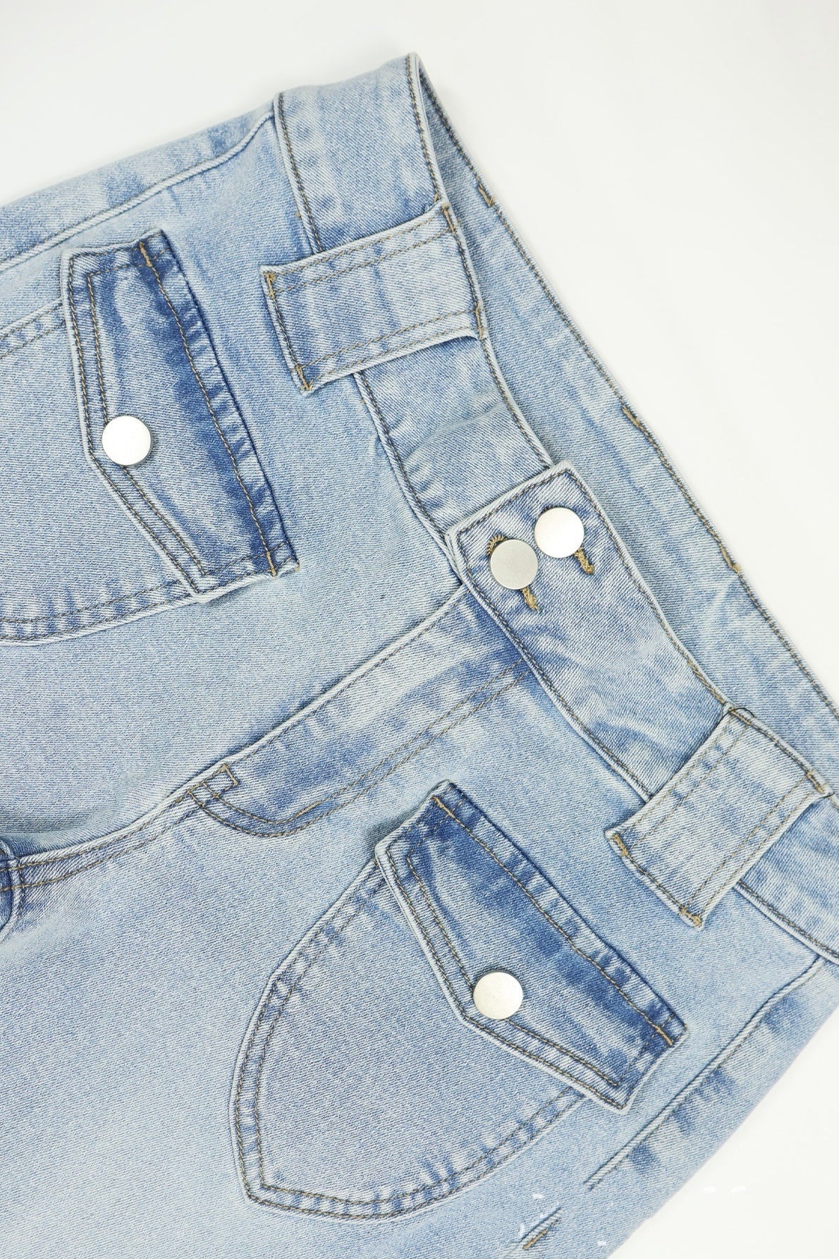 Low Rise High Stretch Slim Flare Jeans