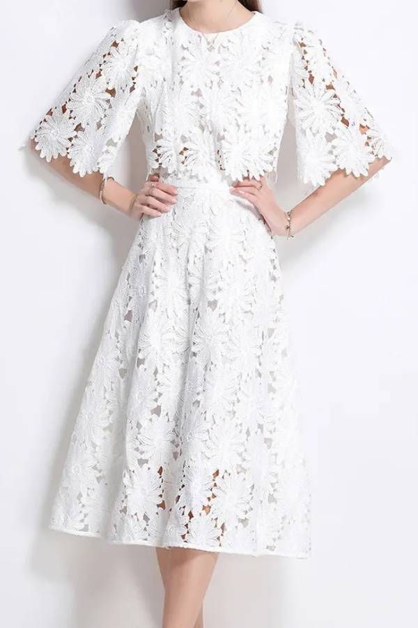 Floral cutout two-piece set