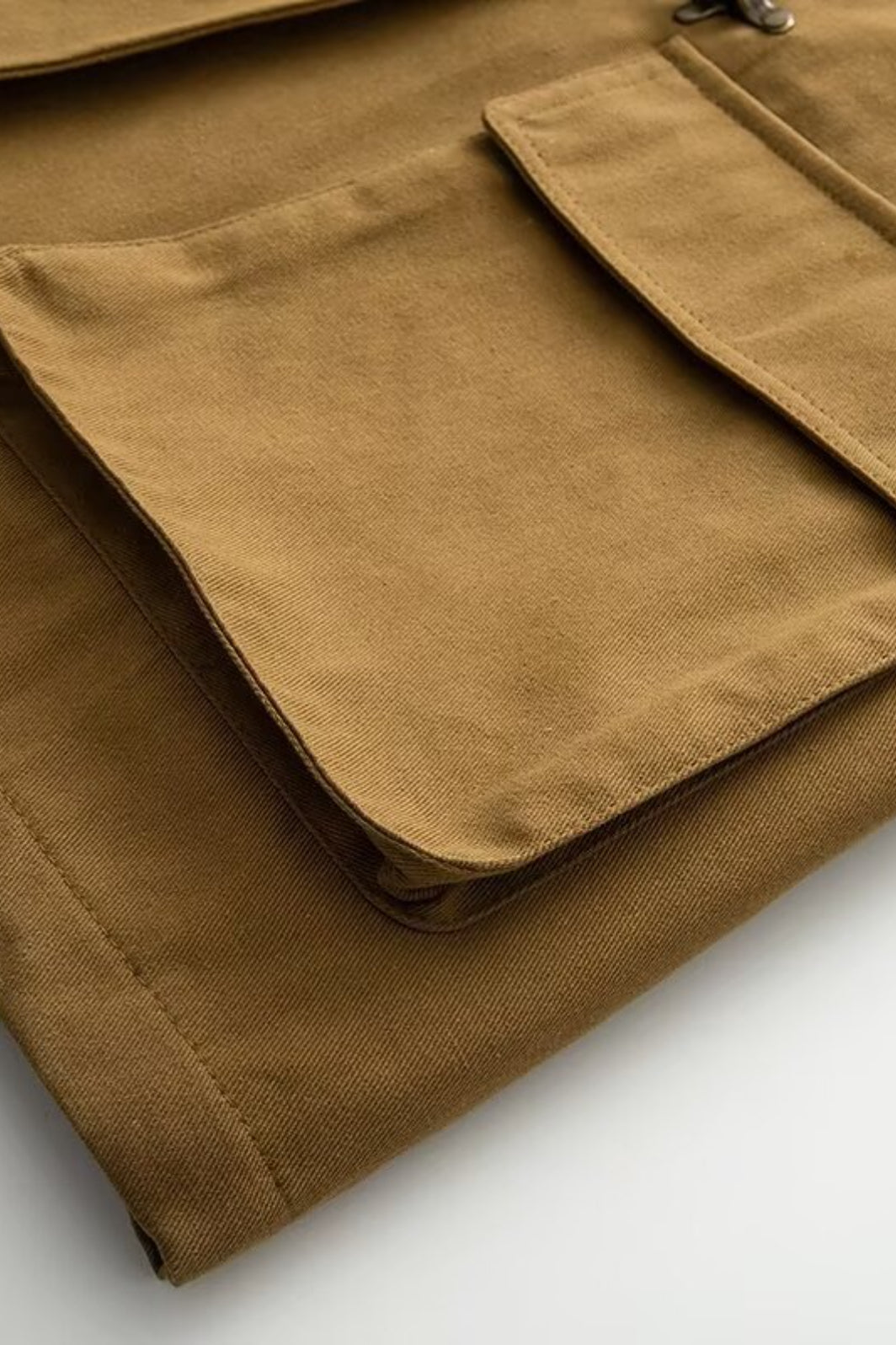 Vintage Notch Collar Cargo Jacket
