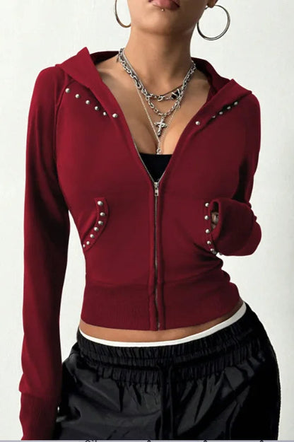 Retro Long Sleeve Hoodie