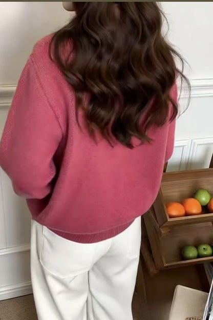 High Neck Double Zip Sweater