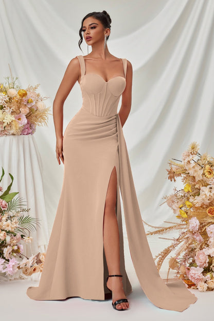 Sexy Bodycon Slit Maxi Party Dress