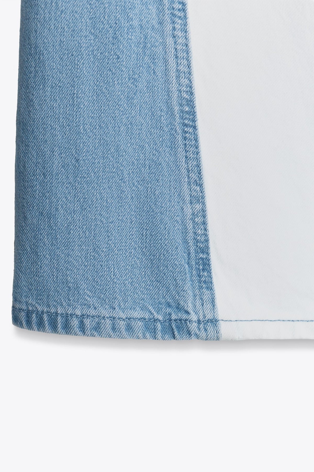 STRAIGHT LEG MID-RISE COMBINED JEANS
