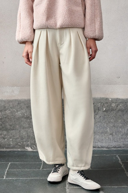 Relaxed Fit Wide Leg Knit Pants