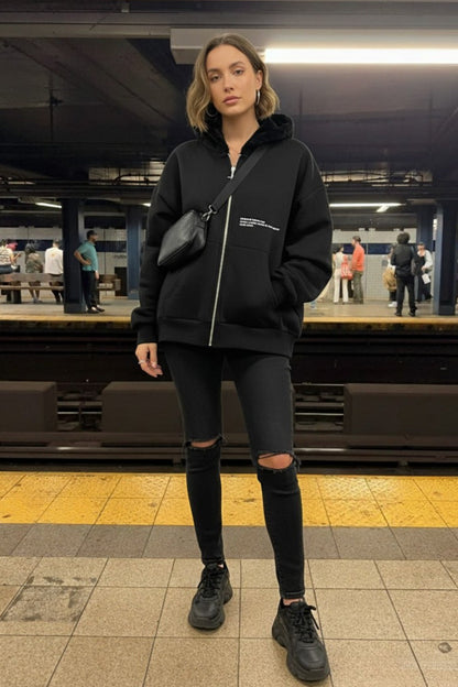 Unisex Leopard Street Hoodie