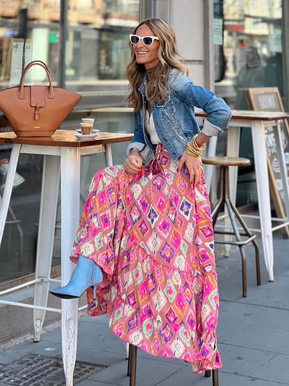 Ruffle Half Skirt