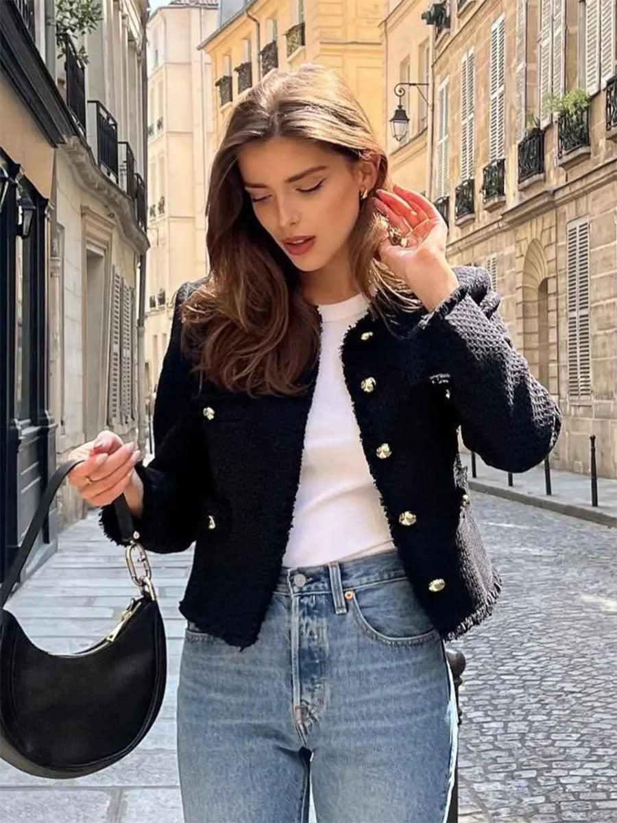 Cozy Luxe City Tweed Jacket