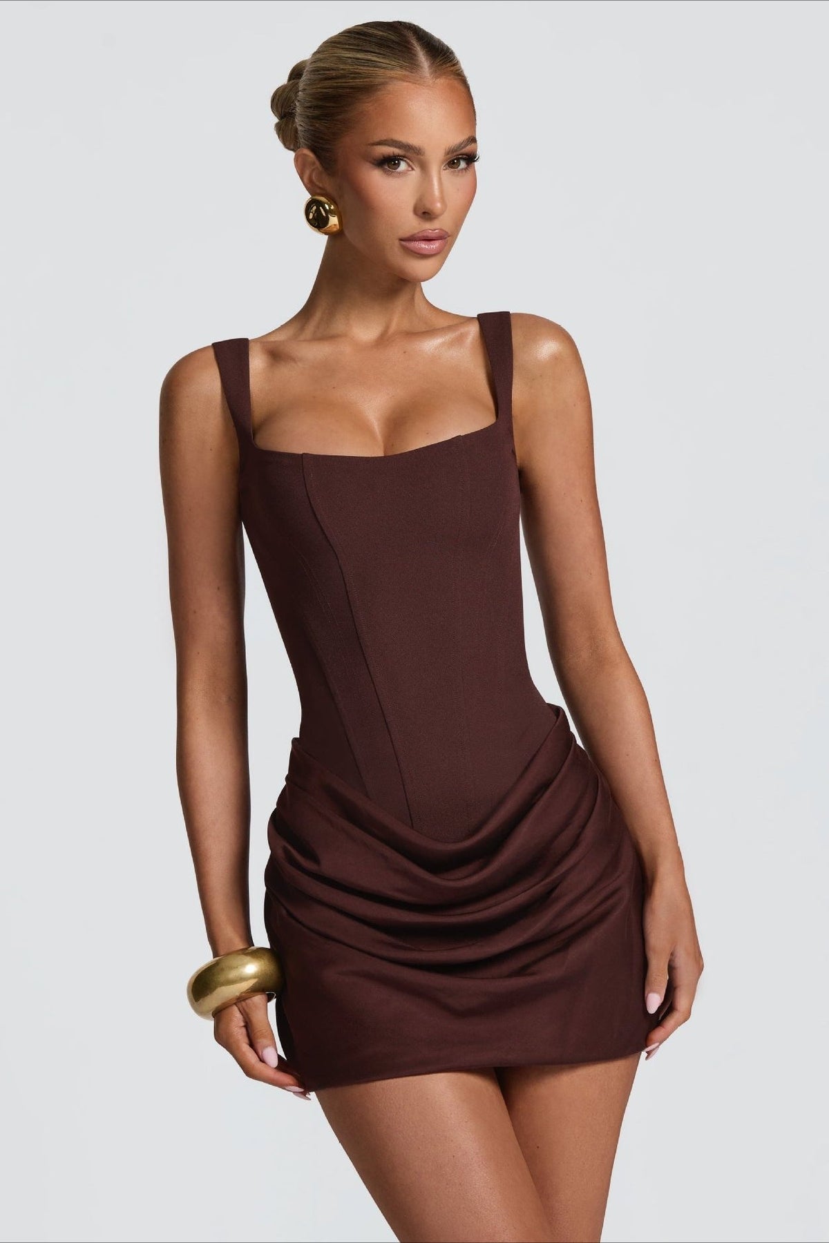 Tie Detail Bodycon Mini Birthday Dress