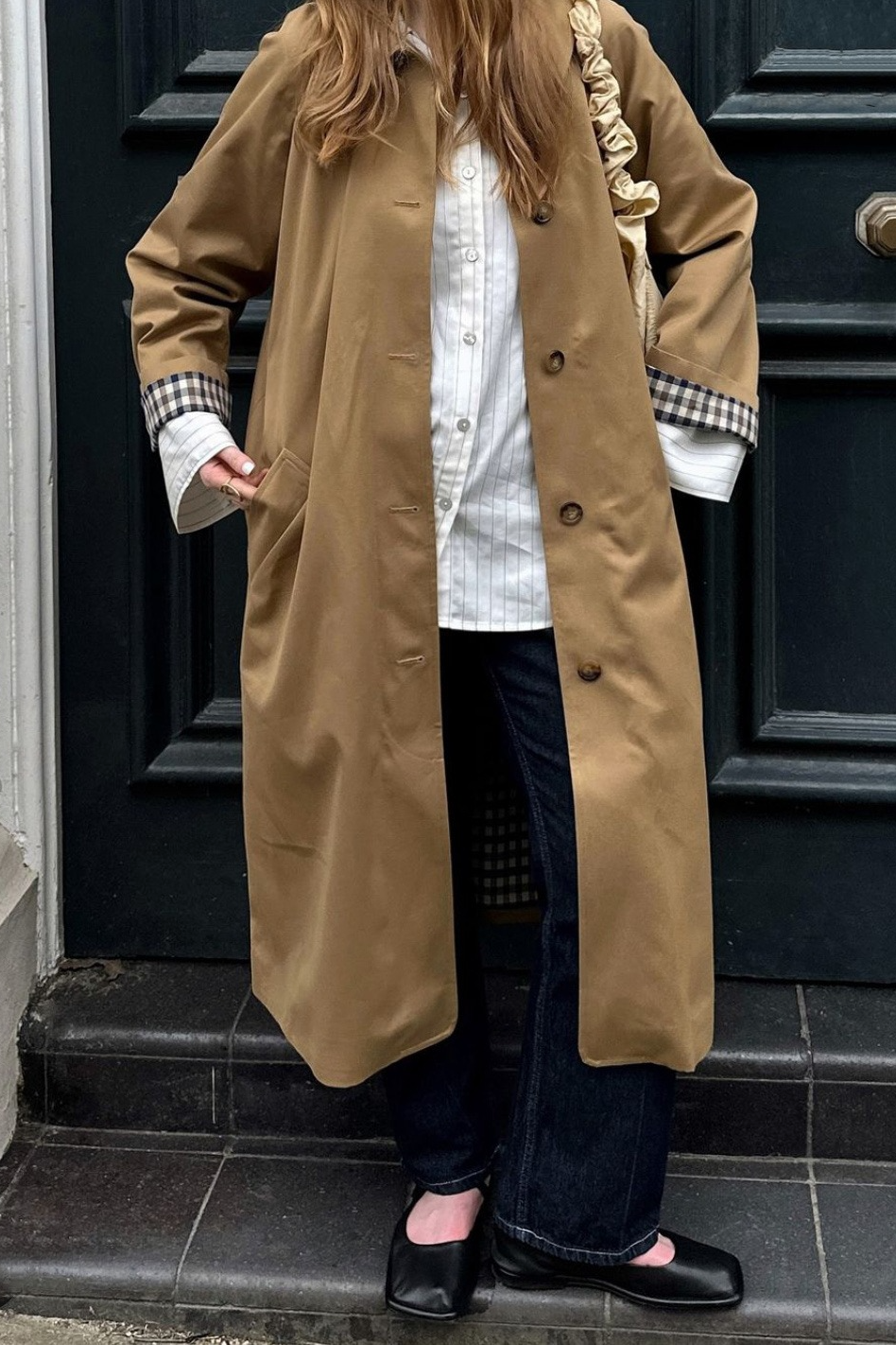Polo Collar Single Breasted Elegant Overcoat