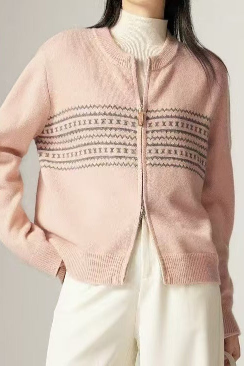 Vintage Jacquard Knit Sweater