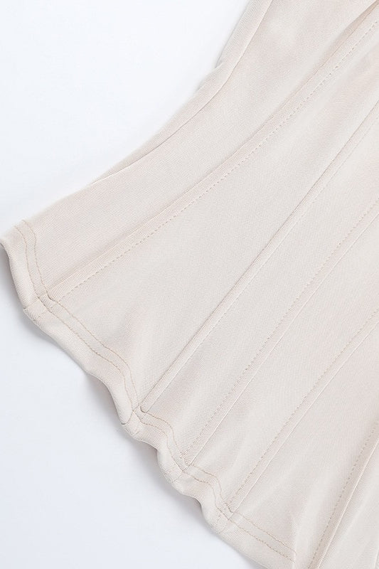 Sexy Solid Corset Tube Top