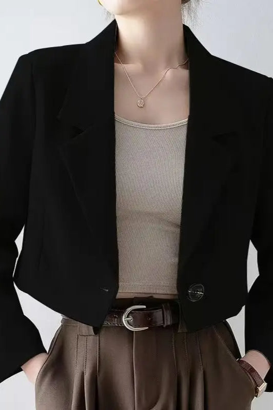 Chic Crop Top Blazer