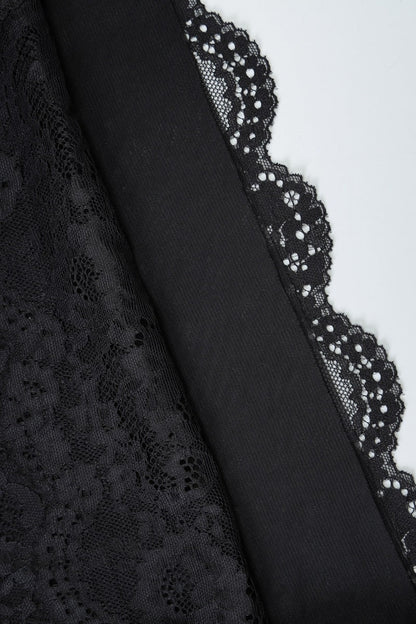 Sheer Lace Patchwork Bodycon Mini Dress