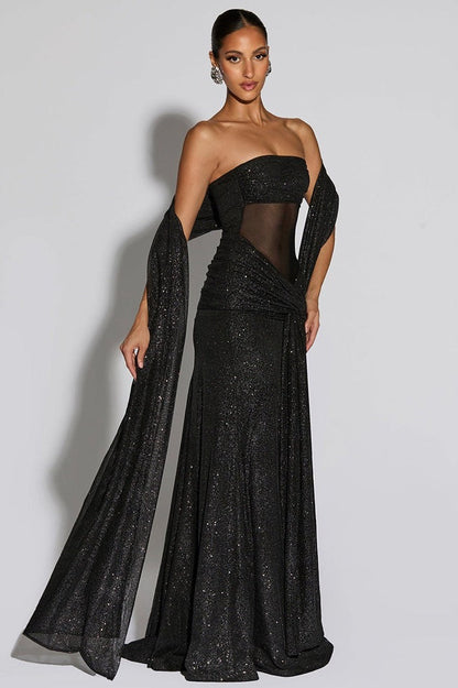 Sequin Slip Evening Gown Prom Dress