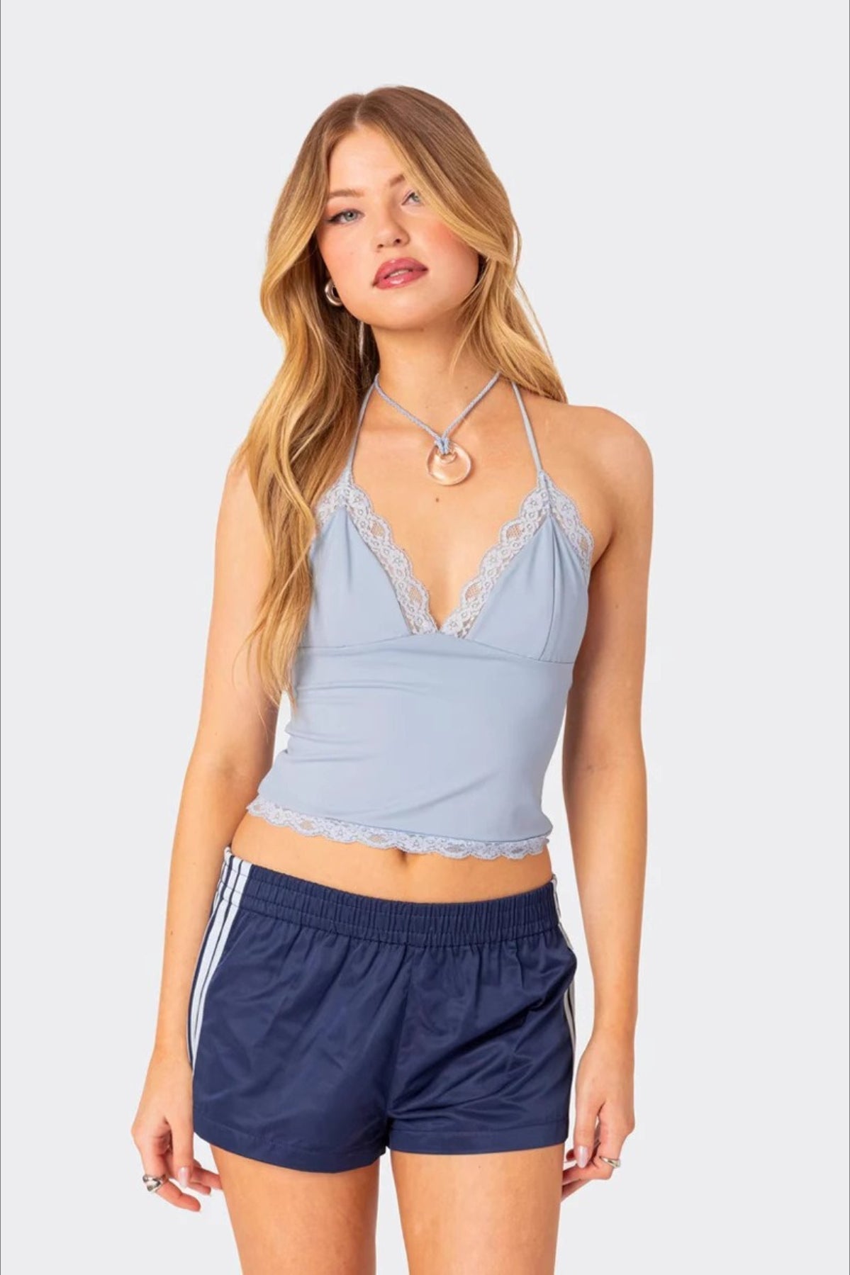 Elastic Waist Loose Fit Casual Athletic Shorts