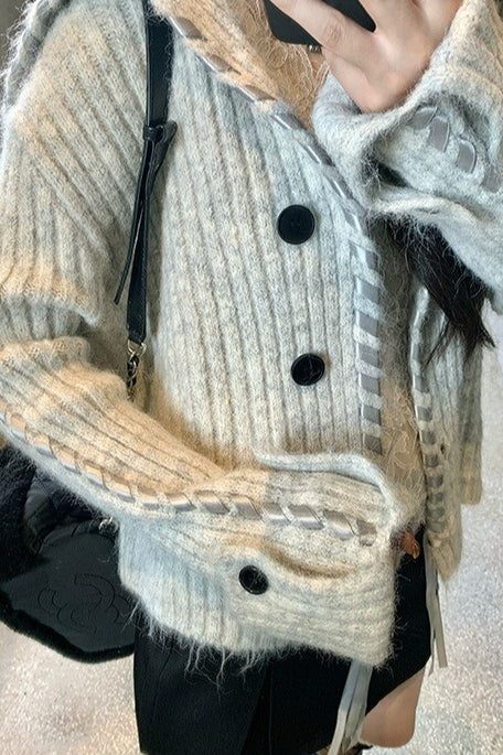 Handmade Knit Cardigan Sweater