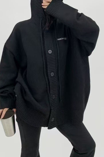 Loose Fit Drawstring Sweater