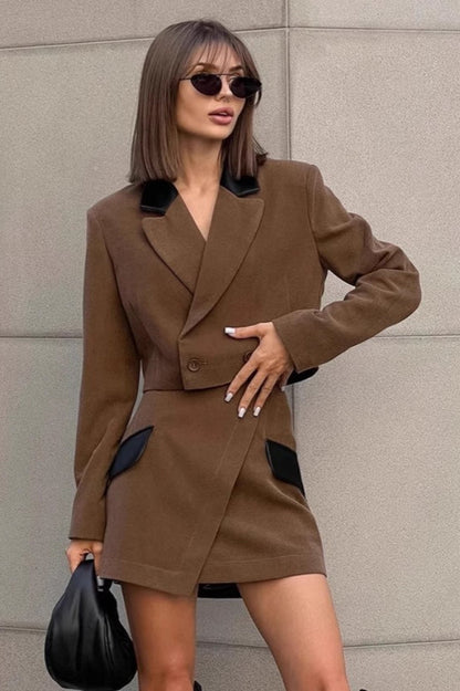Timeless Brown Tweed Blazer