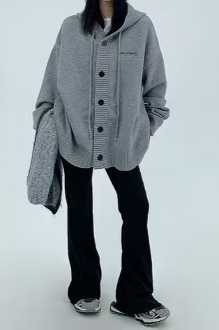 Loose Fit Drawstring Sweater
