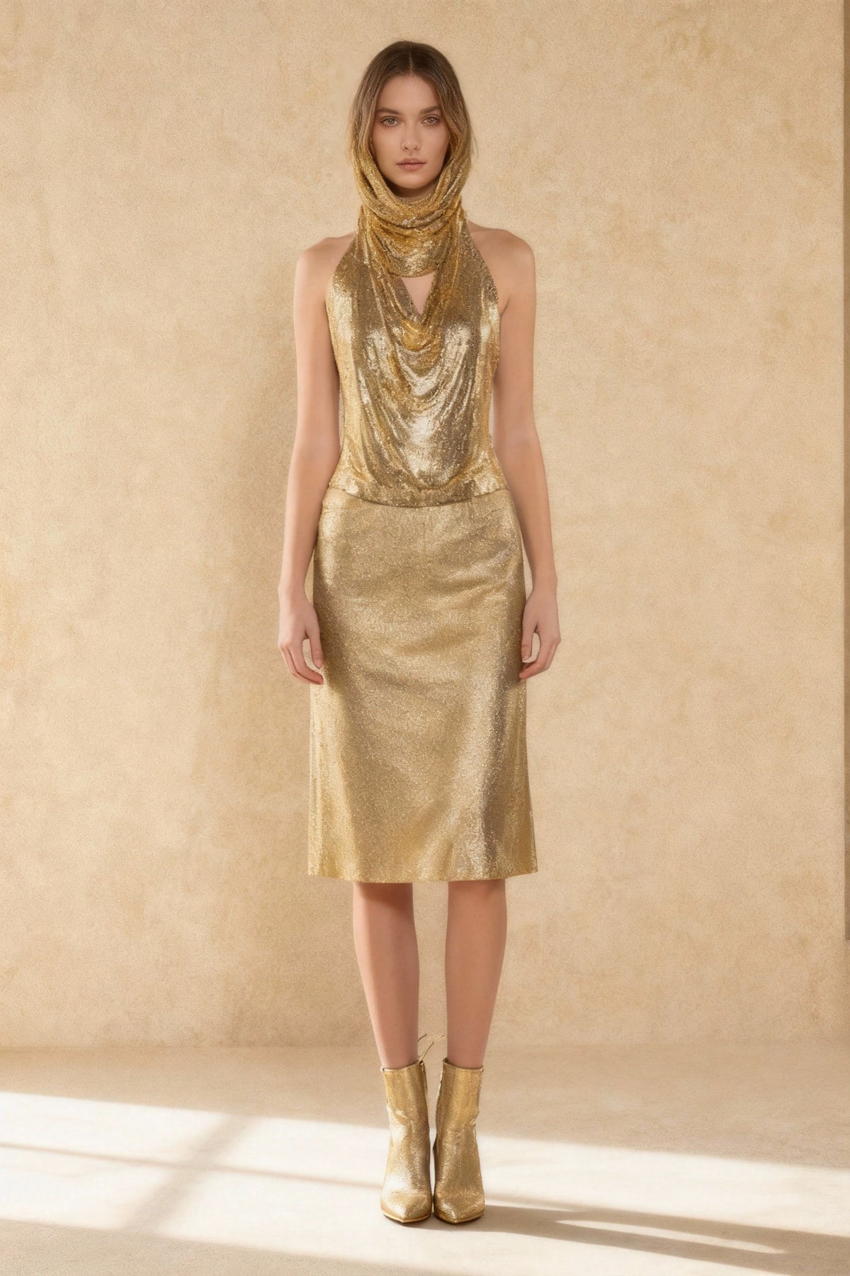 Venus Hoodie Stylish Metallic Top