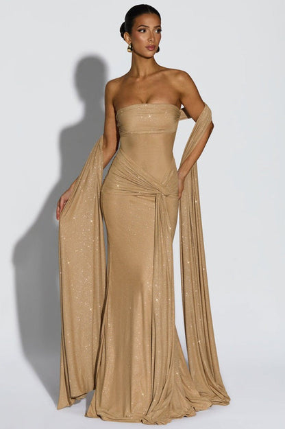 Sequin Slip Evening Gown Prom Dress