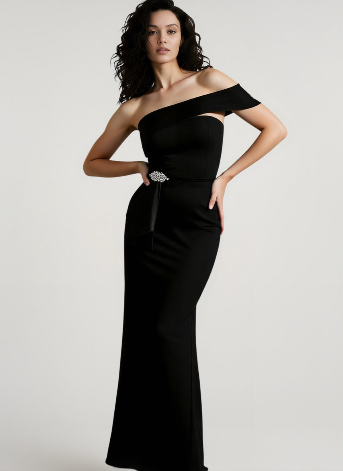 Beaded Bustier Evening Prom Dress