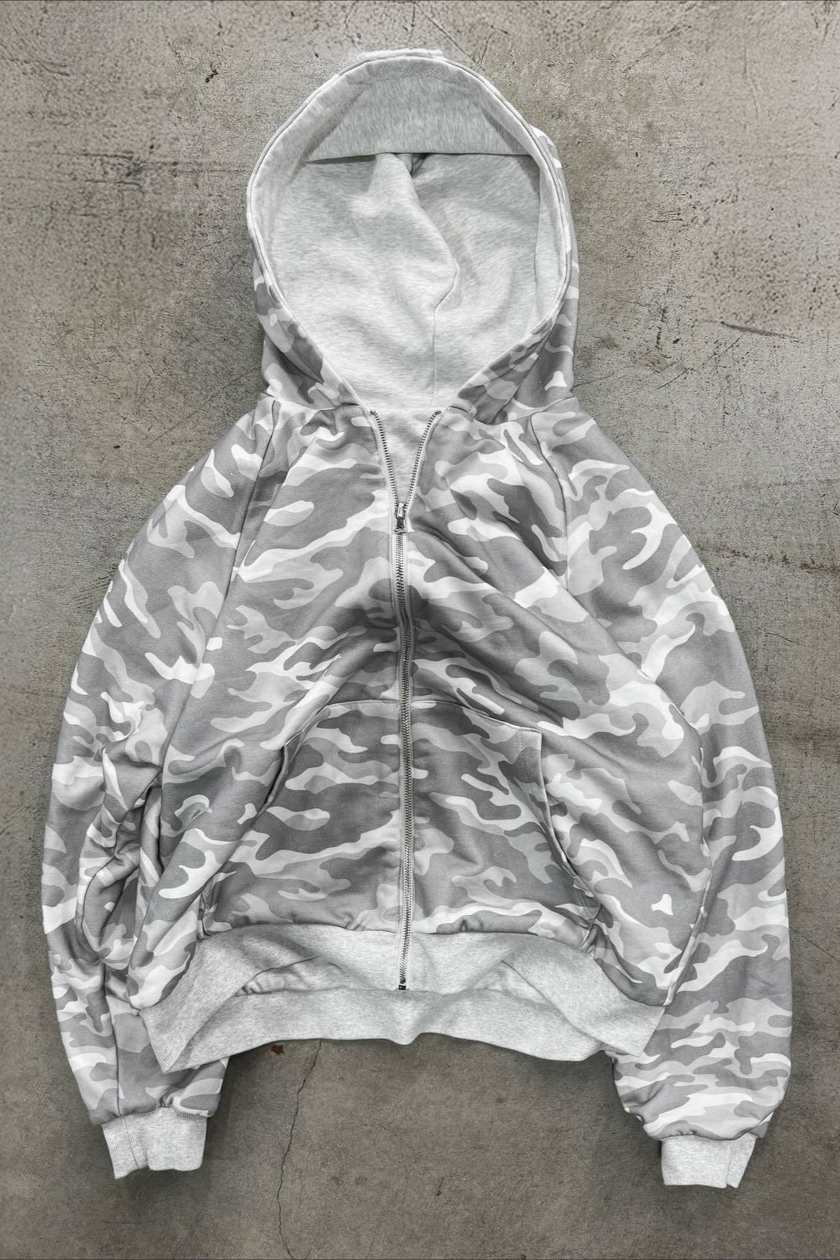 Reversible Leopard Lined Zip Up Hoodie
