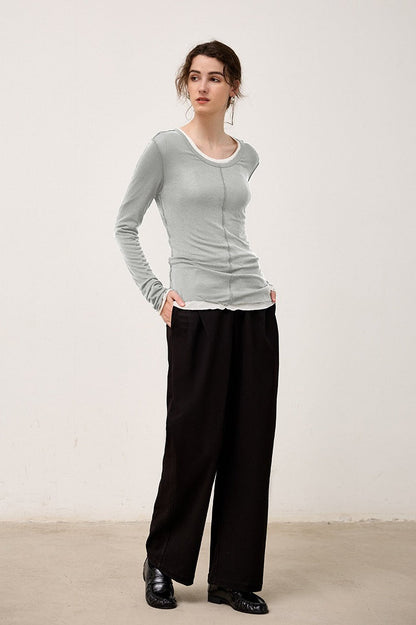 Thermal Blend Slim Knit Top