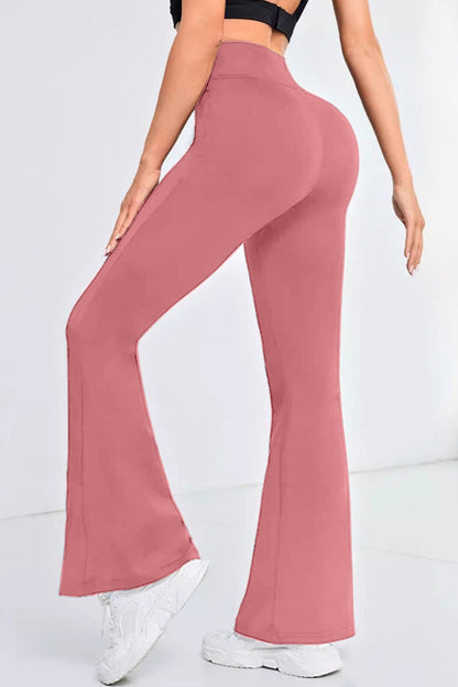 High-Waisted Stretch Flared Yoga Leggings