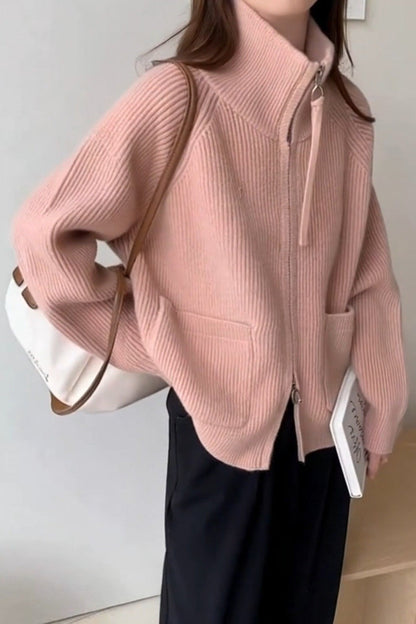 Loose Fit High Neck Sweater